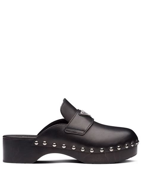 prada studded clogs|prada flip flops for women.